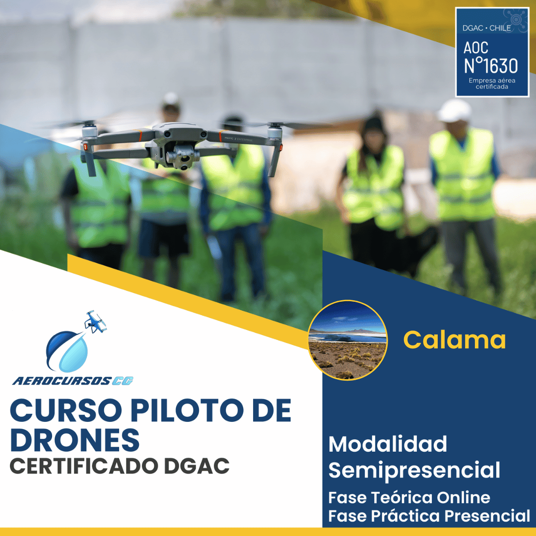 Curso Piloto de Drones Certificado DGAC Calama Aerocursos CG