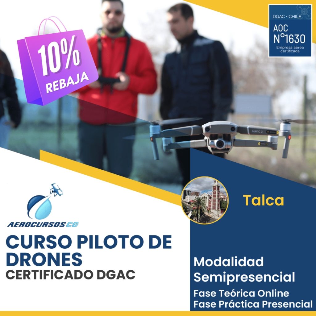 Curso Piloto de Drones Certificado DGAC - Talca