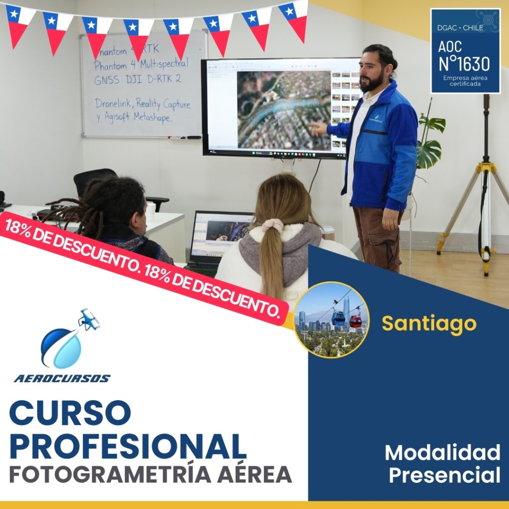 Curso Fotogrametría Aérea con Drones - Santiago