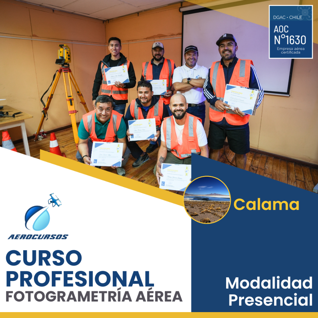 Curso Fotogrametría Aérea con Drones - Calama