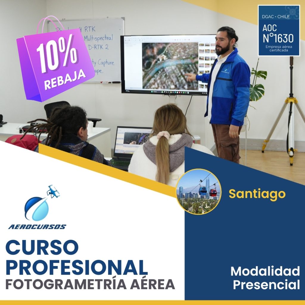 Curso Fotogrametría Aérea con Drones - Santiago