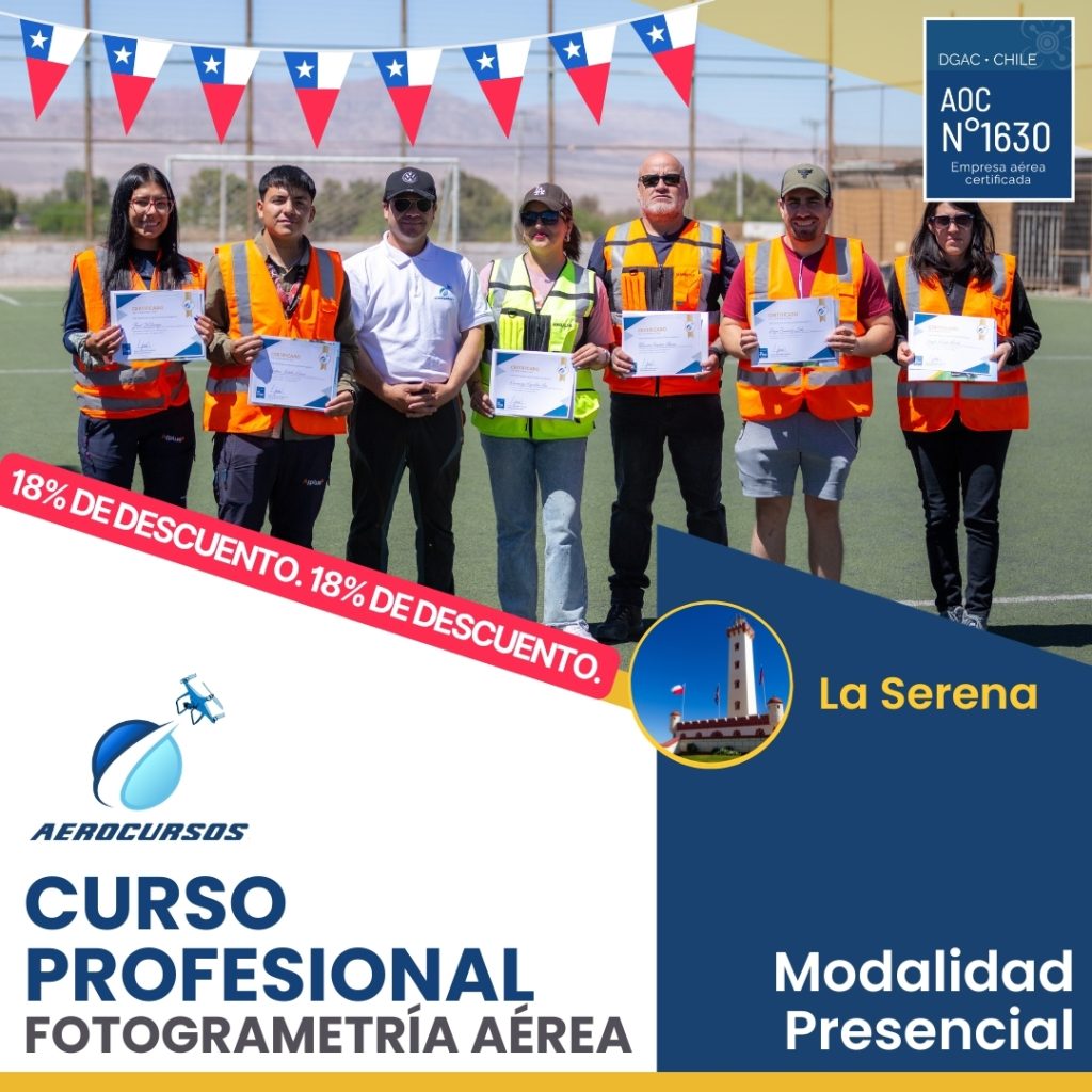Curso Fotogrametría Aérea con Drones - La Serena