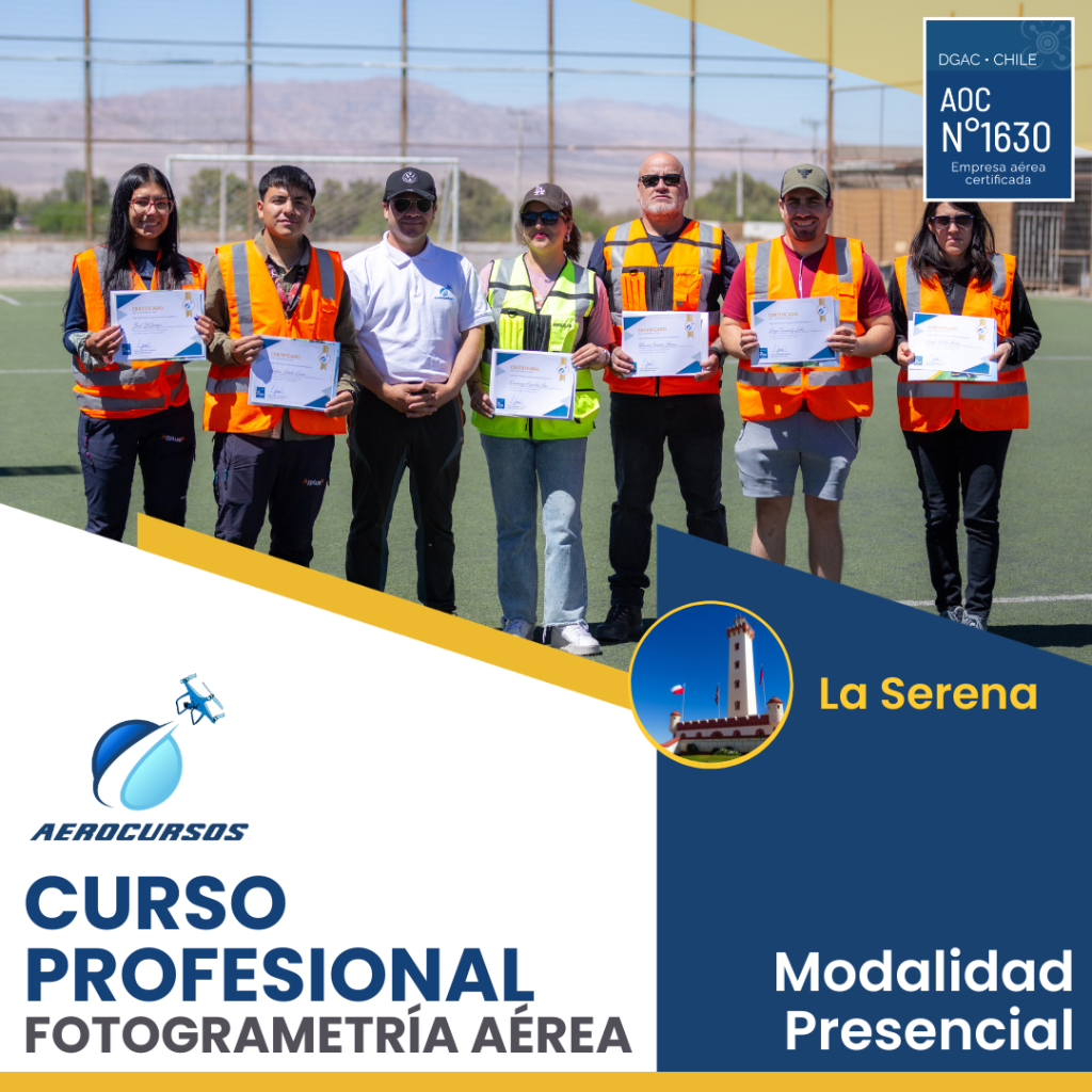 Curso Fotogrametría Aérea con Drones - La Serena