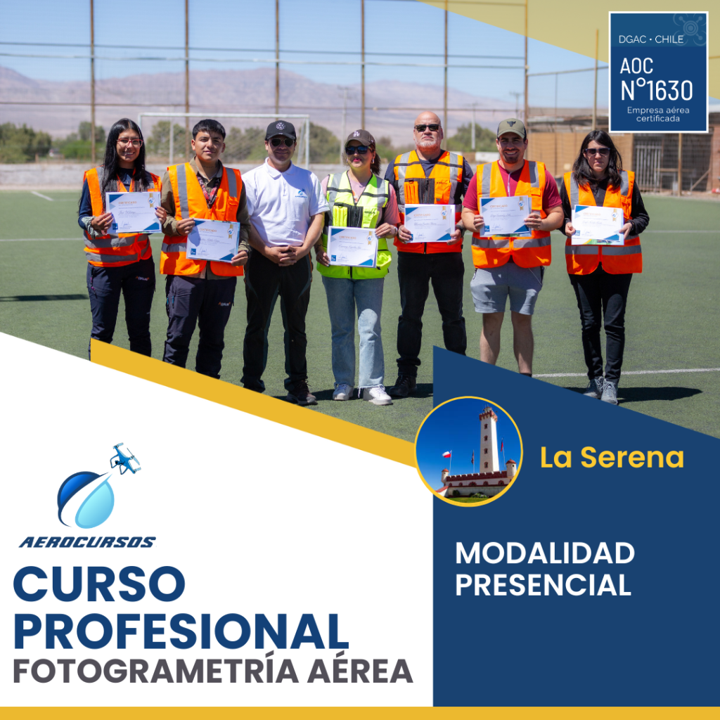 Curso Fotogrametría Aérea con Drones - La Serena
