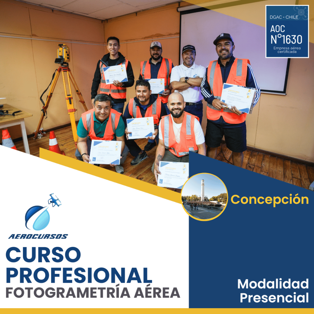 Curso Fotogrametría Aérea con Drones - Concepción