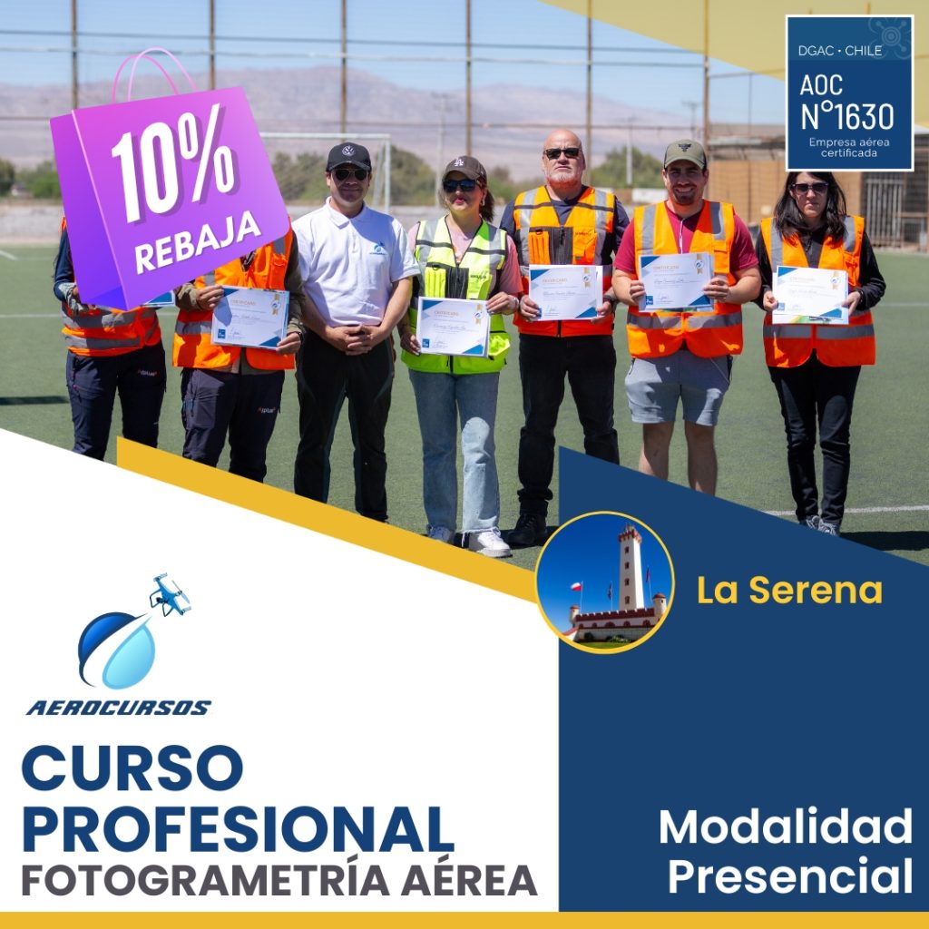 Curso Fotogrametría Aérea con Drones - La Serena