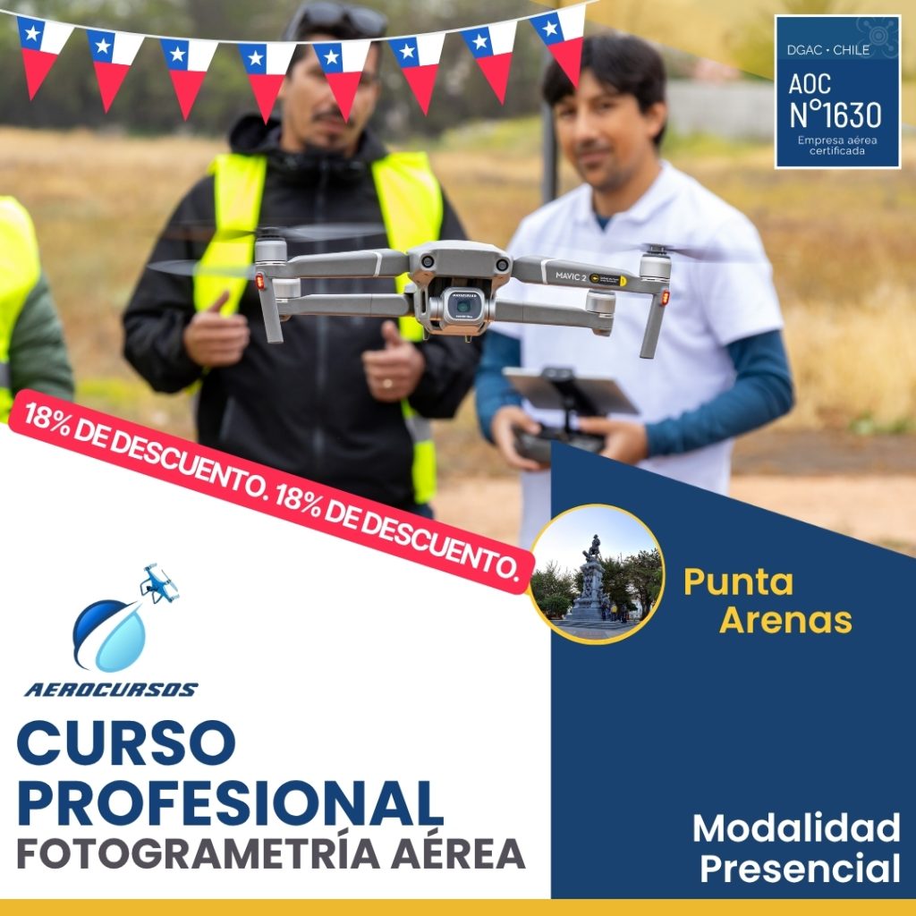 Curso Fotogrametría Aérea con Drones - Punta Arenas