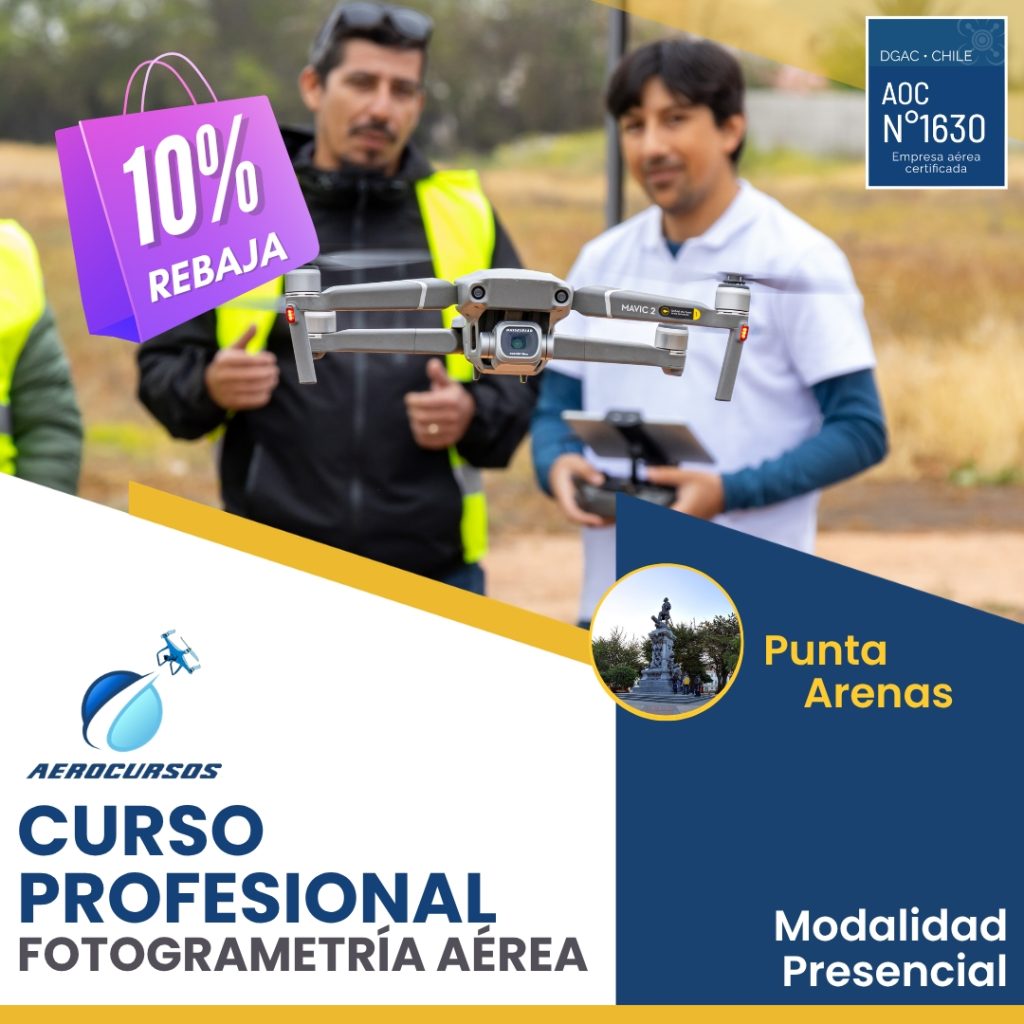 Curso Fotogrametría Aérea con Drones - Punta Arenas